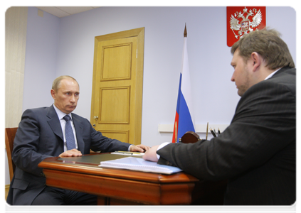 Prime Minister Vladimir Putin meeting with Kirov Region Governor Nikita Belykh|3 february, 2011|21:25