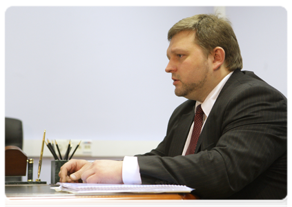 Kirov Region Governor Nikita Belykh meeting with Prime Minister Vladimir Putin|3 february, 2011|21:28