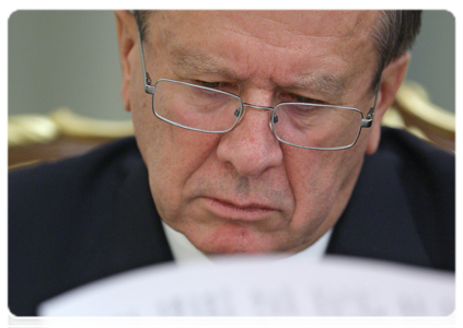 First Deputy Prime Minister Viktor Zubkov at a meeting of the Government Presidium|1 march, 2011|20:15