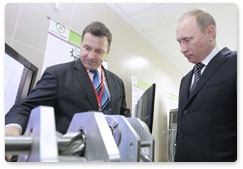 Prime Minister Vladimir Putin visits Tomsk special economic zone exhibition