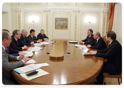 Prime Minister Vladimir Putin at the meeting with the United Russia party leadership|15 march, 2011|14:07