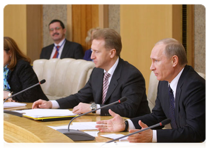 Prime Minister Vladimir Putin during the Russian-Belarusian talks|15 march, 2011|20:32