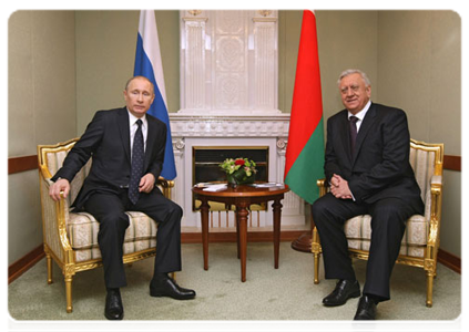 Prime Minister Vladimir Putin during a meeting with Belarusian Prime Minister Mikhail Myasnikovich|15 march, 2011|20:50