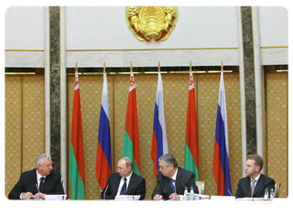 Prime Minister Vladimir Putin at a meeting of the Council of Ministers of the Union State|15 march, 2011|22:02