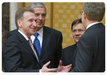 First Deputy Prime Minister Igor Shuvalov during the meeting of the Union State Council of Ministers|15 march, 2011|22:02