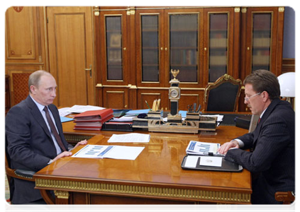 Prime Minister Vladimir Putin at a meeting with Voronezh Region Governor Alexei Gordeyev|16 march, 2011|17:25