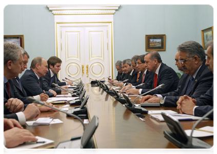 Prime Minister Vladimir Putin at a meeting with Turkish Prime Minister Recep Tayyip Erdogan|16 march, 2011|19:37