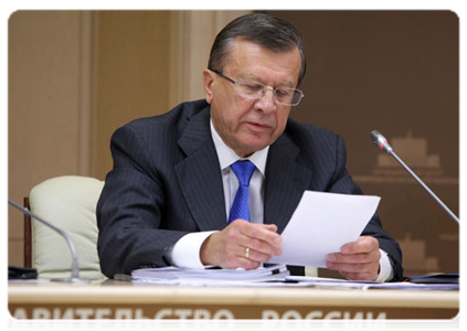 First Deputy Prime Minister Viktor Zubkov at teleconference on preparations for spring sowing|18 march, 2011|15:56