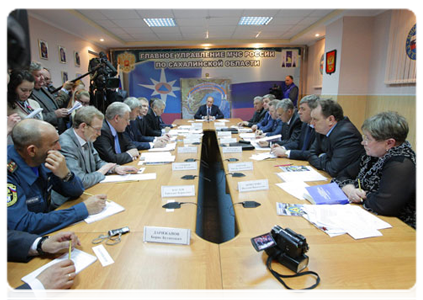 Prime Minister Vladimir Putin holds a meeting on the accident at Japan’s Fukushima 1 nuclear power station|19 march, 2011|20:41