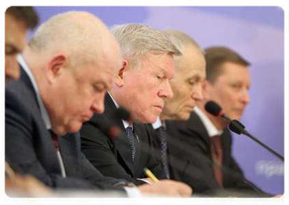 Head of the Federal Space Agency Anatoly Perminov at a meeting in Votkinsk on the development of the defence industry and the fulfillment of the government arms programme through 2020|21 march, 2011|16:34