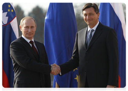 Prime Minister Vladimir Putin at a meeting with Slovenian Prime Minister Borut Pahor in Ljubljana|22 march, 2011|19:10