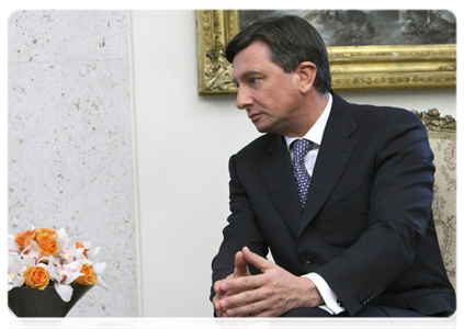 Slovenian Prime Minister Borut Pahor at a meeting with Prime Minister Vladimir Putin|22 march, 2011|19:10