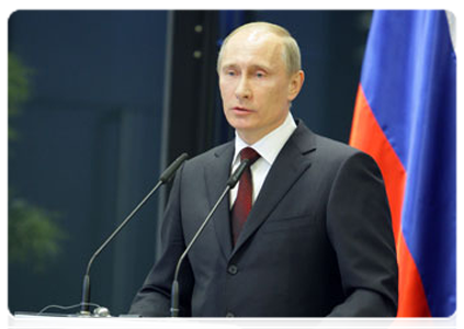 По итогам российско-словенских переговоров В.В.Путин и Б.Пахор провели совместную пресс-конференцию|22 марта, 2011|21:59