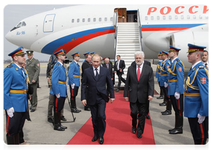 Prime Minister Vladimir Putin arrives in Belgrade to hold talks with Serbia’s leaders|23 march, 2011|15:52