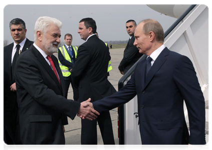 Prime Minister Vladimir Putin arrives in Belgrade to hold talks with Serbia’s leaders|23 march, 2011|15:52