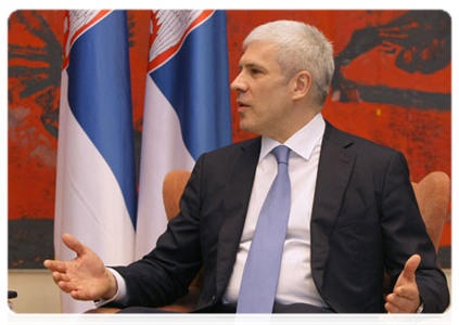 Serbian President Boris Tadić meeting with Prime Minister Vladimir Putin|23 march, 2011|16:27