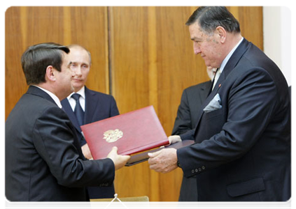 A number of joint documents were signed in the presence of Prime Minister Vladimir Putin and his Serbian counterpart Mirko Cvetkovic|23 march, 2011|18:35