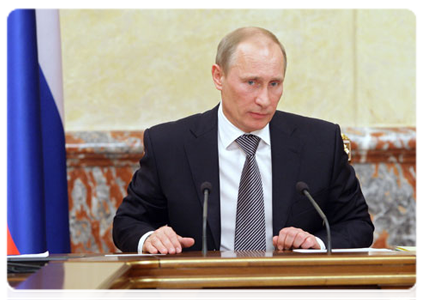 Prime Minister Vladimir Putin holds a meeting of the Government of the Russian Federation|24 march, 2011|17:22