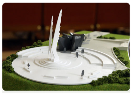 The model of the memorial commemorating the Red Army’s victory over Nazi Germany, which will be unveiled in Jerusalem on May 9, 2012|24 march, 2011|22:55