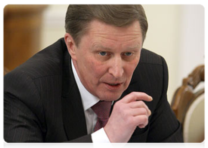 Deputy Prime Minister Sergei Ivanov at a meeting of the Government Commission on Monitoring Foreign Investment|25 march, 2011|16:04