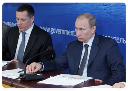 Prime Minister Vladimir Putin at a meeting on improving the environmental situation in Russia|30 march, 2011|15:35