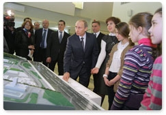 Prime Minister Vladimir Putin visits Vorobyovy Gory environmental and educational centre