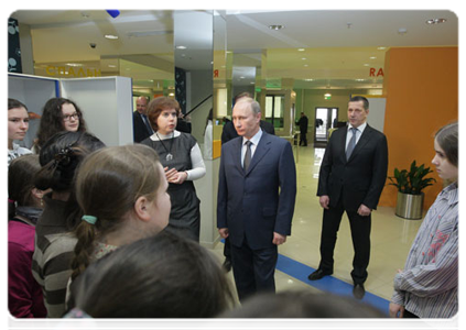 Prime Minister Vladimir Putin during a visit to the Vorobyovy Gory environmental and educational centre|30 march, 2011|15:54