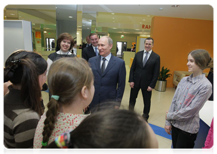 Prime Minister Vladimir Putin during a visit to the Vorobyovy Gory environmental and educational centre|30 march, 2011|15:54