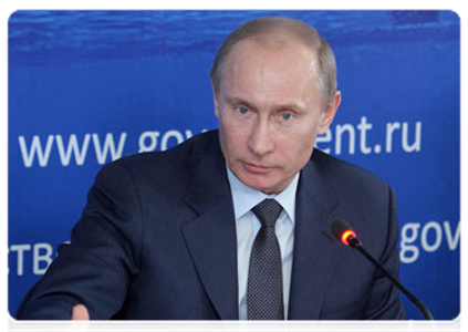 Prime Minister Vladimir Putin at a meeting on improving the environmental situation in Russia|30 march, 2011|16:07