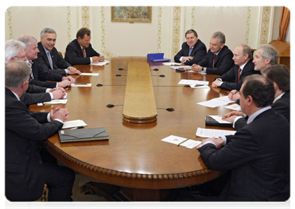 Prime Minister Vladimir Putin meeting with Minister-President of Bavaria Horst Seehofer|13 april, 2011|13:48