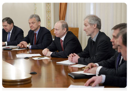 Prime Minister Vladimir Putin meeting with Minister-President of Bavaria Horst Seehofer|13 april, 2011|13:49