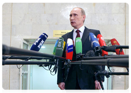 По окончании отчета Правительства Российской Федерации за 2010 год в Государственной Думе В.В.Путин ответил на вопросы журналистов|20 апреля, 2011|17:34