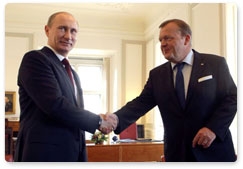 Prime Minister Vladimir Putin meets with Prime Minister of Denmark Lars Lokke Rasmussen