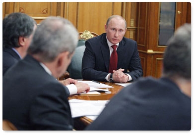 Prime Minister Vladimir Putin chairs meeting on car-scrapping programme and renewal of truck and bus fleet