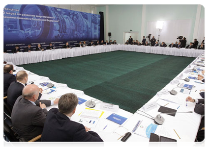 Prime Minister Vladimir Putin at a meeting in St Petersburg on the development of power engineering in Russia|8 april, 2011|16:45