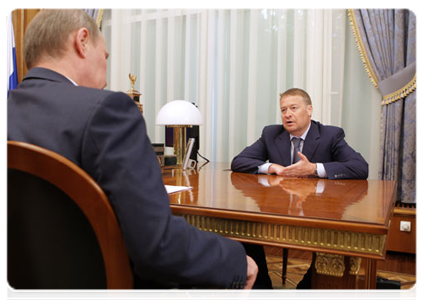 Leonid Markelov, head of Republic of Mari El,  during a meeting with Prime Minister Vladimir Putin|10 may, 2011|12:23