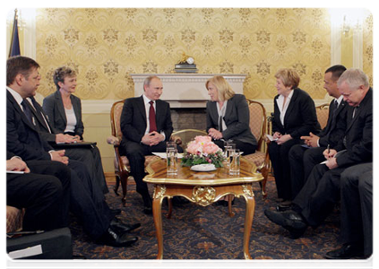 Prime Minister Vladimir Putin holds talks with Slovak Prime Minister Iveta Radicova|13 may, 2011|18:29