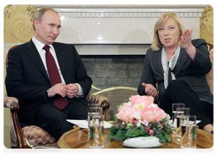 Prime Minister Vladimir Putin holds talks with Slovak Prime Minister Iveta Radicova|13 may, 2011|18:29