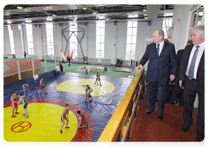 Председатель Правительства Российской Федерации В.В.Путин посетил Кубанский государственный университет физической культуры, спорта и туризма|16 мая, 2011|19:22