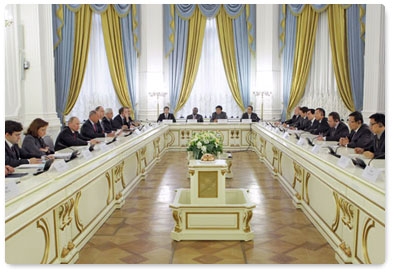 Prime Minister Putin meets with foreign investment bankers