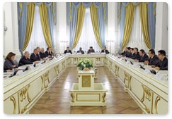 Prime Minister Putin meets with foreign investment bankers