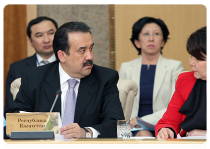 Премьер-министр Казахстана К.К.Масимов на заседании Межгоссовета ЕврАзЭС (Высшего органа Таможенного союза) на уровне глав правительств|19 мая, 2011|20:42