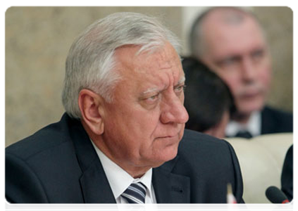 Prime minister of Belarus, Mikhail Myasnikovich, at a meeting at the level of heads of government of the Eurasian Economic Community’s Interstate Council (supreme Customs Union body)|19 may, 2011|20:42