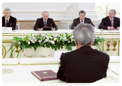 Prime Minister Vladimir Putin meeting with the Federal President of the Republic of Austria, Dr Heinz Fischer|20 may, 2011|15:52