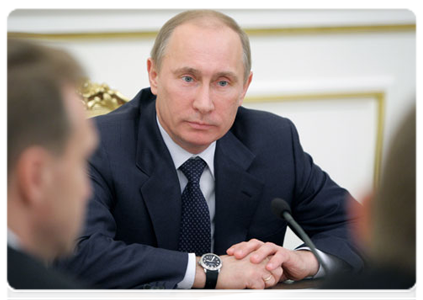 Prime Minister Vladimir Putin at the Government Presidium meeting|5 may, 2011|16:36
