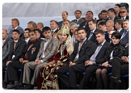 Participants in the United Russia interregional conference, titled "Strategies for the Socio-Economic Development of Southern Russia up to 2020. The 2011-2012 Programme"|6 may, 2011|17:50