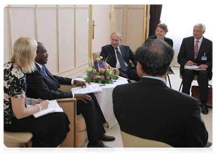 Prime Minister Vladimir Putin meets with Secretary General of the International Telecommunication Union Hamadoun Toure|15 june, 2011|16:58