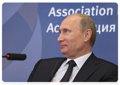 Председатель Правительства Российской Федерации В.В.Путин встретился с активом Ассоциации «Российско-французский диалог»|21 июня, 2011|14:48