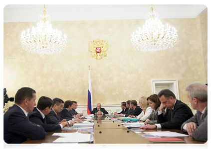 Prime Minister Vladimir Putin at the Government Presidium meeting|22 june, 2011|15:35