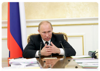 Prime Minister Vladimir Putin at the Government Presidium meeting|22 june, 2011|15:35